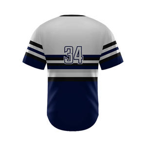 Maillot de Baseball vierge respirant pour hommes chemises boutonnées décontractées à manches courtes maillots de sport d'équipe active - Product Image 6