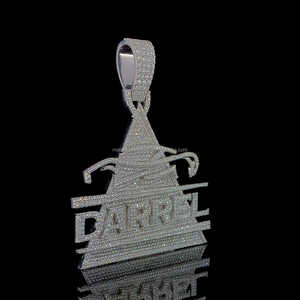 High Quality Custom Iced Out Round Cut VVS Moissanite Diamond Charm Pendant for Unisex Diamond <b>tester</b> approved iced out pendant - Product Image 3