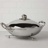 Merveilleux nouveau look exigeant martelé Ruffoni casseroles de service grande qualité en métal acier hot pots approvisionnement