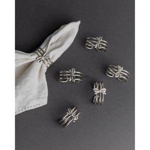Nouveauté en stock : Anneau de serviette en métal écologique, forme artisanale, décoration de table, restaurant, mariage personnalisé, élégant - Product Image 6