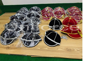 High Quality Custom Honours Caps Solid Casual Hand Embroidery Formal Breathable Outdoor Sports Polyester Cotton Velvet Unisex - Product Image 6