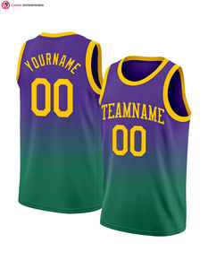 Maillots de basket-ball en maille personnalisés broderie Logo Design Team Youth vêtements de basket-ball verts - Product Image 6