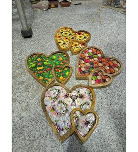 Bandejas Artesanales Artísticas para Exhibición y Decoración de Sala de Estar, Comedor, Organización de Mesa y Estilo, de la India - Product Image 4