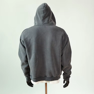 Veste polaire épaisse surdimensionnée personnalisée en polyester/coton respirant et écologique de haute qualité avec fermeture éclair numérique pour l'hiver - Product Image 5