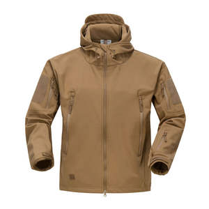 Chaquetas Softshell Personalizadas al por Mayor para Hombre, Chaqueta Softshell con Capucha y Forro Polar, Equipo Táctico, Protección contra el Frío - Product Image 1