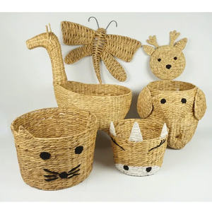 ชุดตะกร้าเก็บผักตบชวา6ชิ้นทำด้วยมือ - Product Image 6