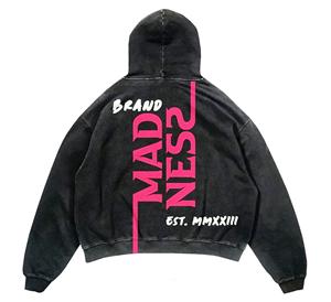 Logotipo personalizado Desgastado Lavado ácido Sudadera con capucha unisex Desgastado Blanks Sun Faded Sudadera con capucha Vintage Wash Sudadera con capucha - Product Image 2