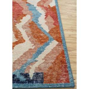 Alfombra Kilim de Lana Grande Erbe, Anudada a Mano, con Patrón Abstracto en Rojo y Naranja, para Entrada, Pasillo, Rectangular 9x12 - PKWL-8020 - Product Image 4