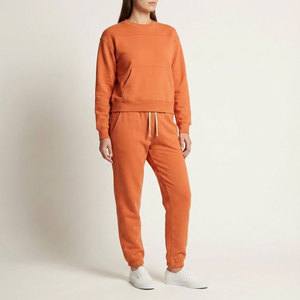 Conjunto deportivo de dos piezas de felpa francesa para mujer, para uso diario y fitness, directo del fabricante. - Product Image 1