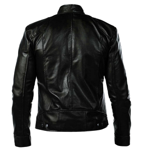 Chaqueta de motorista para hombre y mujer, chaquetas informales inteligentes de cuero para invierno - Product Image 2