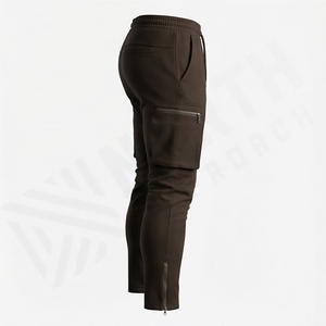 Pantalones Cargo al por Mayor con el Mejor MOQ, Diseños Nuevos Personalizados, Pantalones de Algodón con Bolsillos Cargo para Hombre, Color Personalizado, Ropa de Calle Duradera para Exteriores - Product Image 3