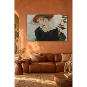 Fida Egon Schiele Portrait de Wally Neuzil Impression sur toile - Product Image 3