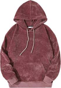 Sweat à capuche court en polaire polyester/coton respirant 370g, impression numérique personnalisée, coupe sur mesure, taille plus, pour homme, pull d'hiver - Product Image 5