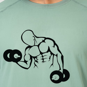 T-shirt à séchage rapide pour hommes Sportswear Crew Fitness Top pour Gym Athletic & Streetwear Tight Fit Bodybuilding T-Shirts pour garçons - Product Image 4