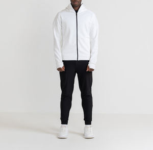 Nueva moda 2026 100% algodón personalizado e impresión 3D bordado Zip up suéter de gran tamaño cuello redondo otoño sudaderas con capucha para hombres - Product Image 1