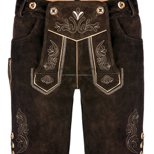 BAVAROIS ANTIK TRACHTEN LEDERHOSEN HERREN OKTOBERFEST KURZ LEDERHOSE - Product Image 1