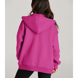 Stylish Hoodies Color Sweatshirt <b>Zipper</b>-up Short Casual Streetwear Drop Shoulder Figures Breathable Eco-friendly Hoodies Knitted - Product Image 6