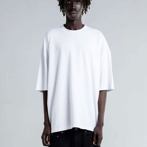 9.0oz Garment Dye Designer T-Shirt Luxury Blank Heavy Cotton Custom Big And Tall <b>Tee</b> Shirt <b>White</b> Color Blank Men <b>Tee</b> T Shirts - Product Image 1