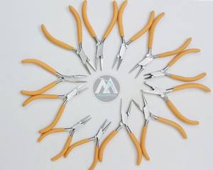 คีมปากนกแก้วสแตนเลสทรงกลม/แบนด้ามจับเรียบด้ามจับโฟมออกแบบโลโก้ใหม่สำหรับการทำเครื่องประดับ - Product Image 3