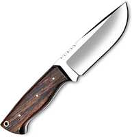 Couteau d'extérieur avec manche en bois couteau à lame fixe pour la chasse de survie Bushcraft et le couteau tactique dans la forêt vente en gros