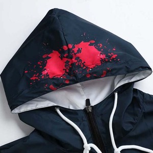 Coupe-vent bicolore à la mode pour hommes-Vestes légères, imperméables et respirantes pour vêtements décontractés et athlétiques - Product Image 3