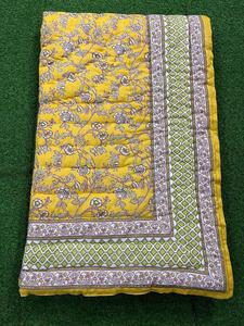 Couverture en coton 100% imprimée à la main en gros, moderne, écologique, Jaipuri Razai, textile de luxe pour la maison, pour hôtel et mariage - Product Image 4