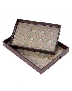 Bandeja de Servicio de Madera Esmaltada de Uso Diario, Decoración Práctica para Cocina, Mesa de Comedor, Hogar, Restaurante, Hotel, Té y Café - Product Image 6