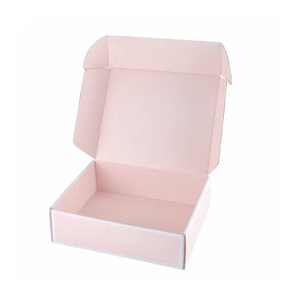 Wholesale Recyclable Corrugated Paper Box Foldable Personalized Custom Logo <b>Printed</b> Pink Shipping Paper Box Mailer Box original - Product Image 3