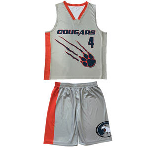 Uniforme de Baloncesto Sublimado Personalizado, Transpirable, Conjunto de Camiseta y Pantalones Cortos para Hombre, Ropa Deportiva Unisex 100% Poliéster - Product Image 1