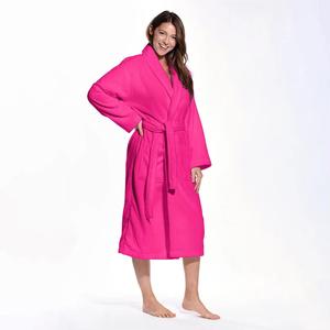Peignoir d'hôtel de luxe unisexe Micro pyjama d'hiver personnalisé pour femmes Robes épaisses avec logo avant et capuche pour le printemps - Product Image 4