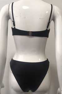 Conjunto de Bikini personalizado unisex de alta calidad de 2 piezas con decoración de cinturón bordado hecho de Spandex/nailon servicio OEM disponible - Product Image 3