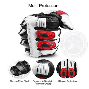 Gants de moto Moto Riding Protective Biker Motocross Unisexe Cuir Imperméable Respirant Protection UV Extérieur Sports - Product Image 2