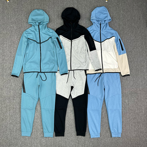 Tech Fleece 100% Cotton Men's Sportswear Windbreaker <b>Tracksuit</b> Comfortable Plain Jogging Suit Oversized <b>Tracksuits</b> <b>for</b> <b>Winter</b> - Product Image 4