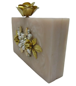 Pochette en résine unique avec motifs fabriqués à la main, parfaite pour les occasions spéciales, sac à bandoulière design personnalisé - Product Image 6