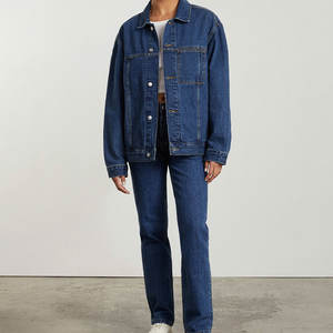 Fabricant de vêtements en gros, vestes en jean, vestes en jean pour femmes, couleur unie basique, sur mesure, fabriquées au Pakistan - Product Image 2