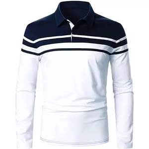 <b>Mens</b> Long Sleeve Solid Casual 100% Cotton for <b>T</b>-<b>Shirt</b> <b>Pocket</b> O-Neck Collar Quick Dry Breathable High Quality Regular Fit Golf - Product Image 2