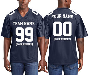 Camisetas de fútbol americano en blanco para hombres, uniformes deportivos de práctica personalizados, camisetas de equipo de talla grande - Product Image 3