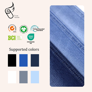 Tissu en denim sergé en viscose douce 11oz Écologique et économique <span class=keywords><strong>pour</strong></span> pantalons et chemises décontractés <span class=keywords><strong>pour</strong></span> garçons et filles - Product Image 2