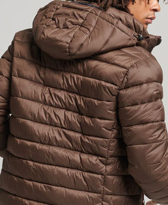 Veste matelassée en gros avec logo personnalisé, impression OEM, veste d'hiver personnalisée de haute qualité pour hommes, veste matelassée à bulles avec poches - Product Image 3