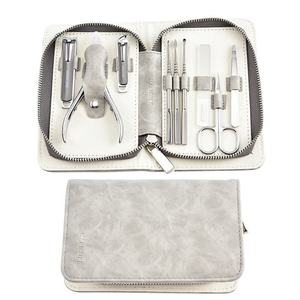 ANAAIF-Kit professionnel de manucure et pédicure en acier inoxydable, ensemble de coupe-ongles avec étui de voyage, 9/11/13 pièces - Product Image 1