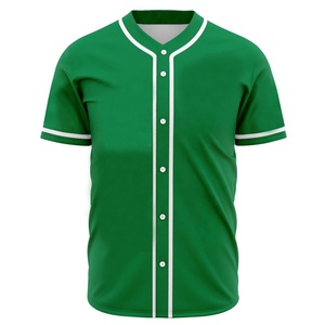 Jersey de béisbol y softbol Unisex de Venta caliente logotipo personalizado estampado en tela de poliéster transpirable ropa deportiva uniforme en estilo liso - Product Image 2