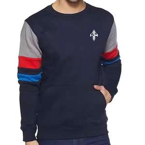 Top New Trending Sudadera de hombre de alta calidad 100% algodón Patrón sólido Logotipo propio Alto O, Cuello por ATLANTIC - Product Image 2