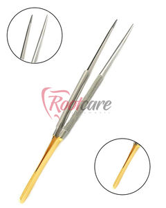 Kit d'instruments chirurgicaux certifiés CE, micro-ciseaux en acier inoxydable Castroviejo, porte-aiguilles droit, ensemble Rootcare TC - Product Image 3