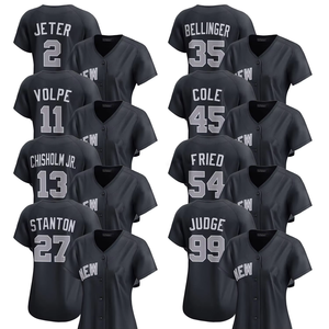 Maillots de baseball alternatifs limités 2025 New York, personnalisables, avec logos noirs brodés et cousus, uniformes sur mesure - Product Image 1