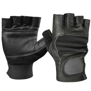 Gants de gymnastique demi-doigt en coton lourd pour hommes et femmes avec paumes rembourrées Support de poignet à forte adhérence pour l'entraînement de levage - Product Image 3