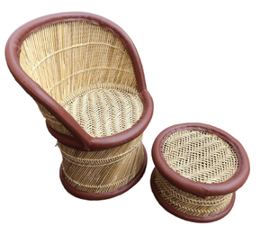 Silla relajante para interiores de diseño moderno de gama alta, otomana de bambú genuino de alta calidad para sala de estar, eventos, fiestas, Villa - Product Image 4