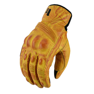 Dual Protect Men's Winter Leather Motorbike Gloves with Hard Knuckles Touchscreen Custom Auto Racing Motorcycle Wear for Bikers - Product Image 4