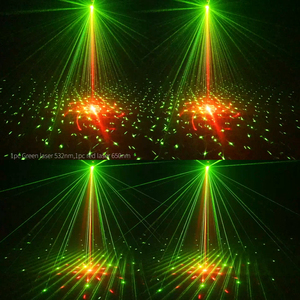 New Mini 60W Hành Tinh Nhỏ 3in1 Ma Thuật Bóng Màu Đỏ Màu Xanh Lá Cây Laser Strobe DJ Disco Sân Khấu Tổ Chức Sự Kiện Với Điều Khiển Từ Xa - Product Image 4
