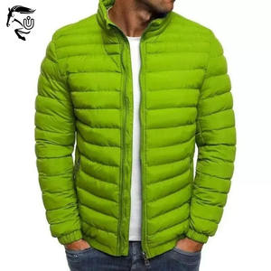 Unbridleds Industry Manteau d'hiver matelassé léger pour homme Veste matelassée isolée avec capuche et col montant Style High Street - Product Image 4