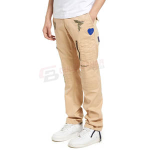 กางเกงทำงานกลางของผู้ชายกางเกงวอร์มผ้าฝ้ายแบบลำลองสำหรับกีฬากลางแจ้งผ้าแคนวาสแบบตรงขายดีที่สุด - Product Image 3